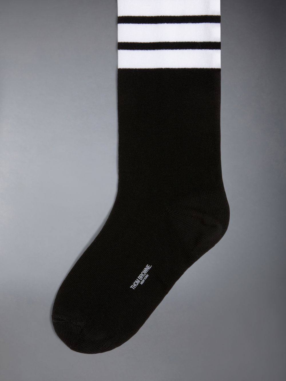 Meias Thom Browne Cotton 4-Bar Knee High Menina Pretas | UYW06D10227