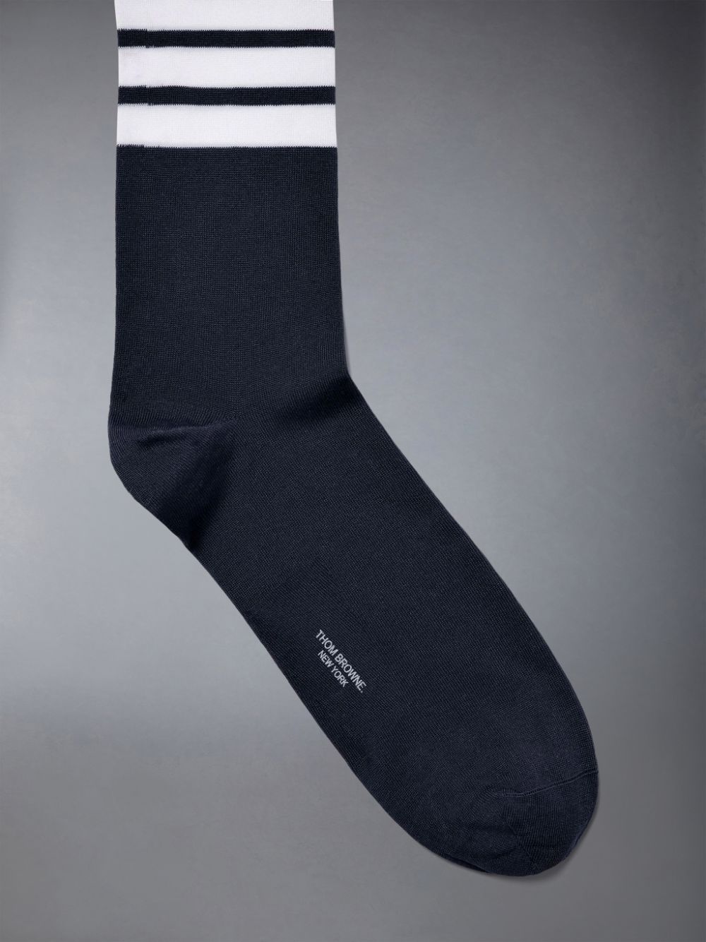 Meias Thom Browne Lightweight Cotton 4-Bar Mid-calf Masculino Azuis | JJQ14N26604