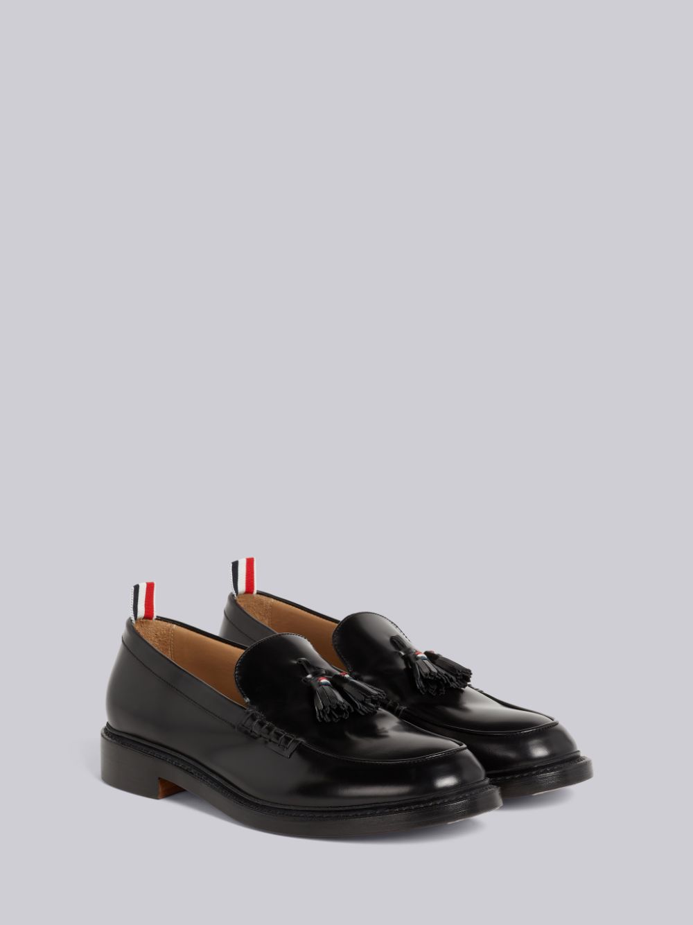 Mocassins Thom Browne Calf Leather Tassel Masculino Pretas | SAJ24N71668