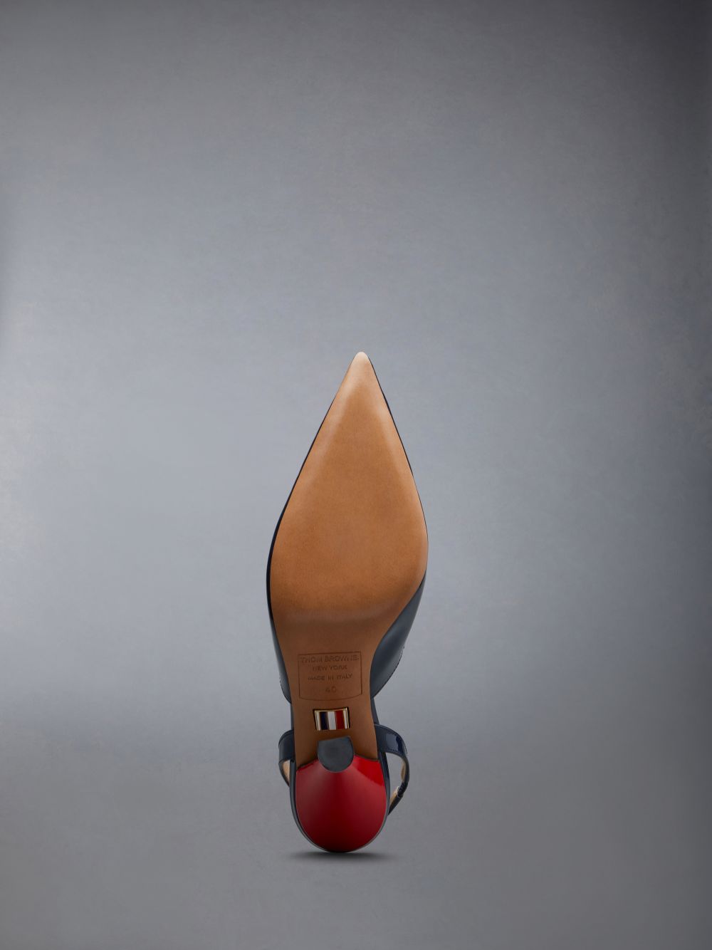 Mocassins Thom Browne Patent Slingback Curved Heel Penny Feminino Pretas | NTT09M84952