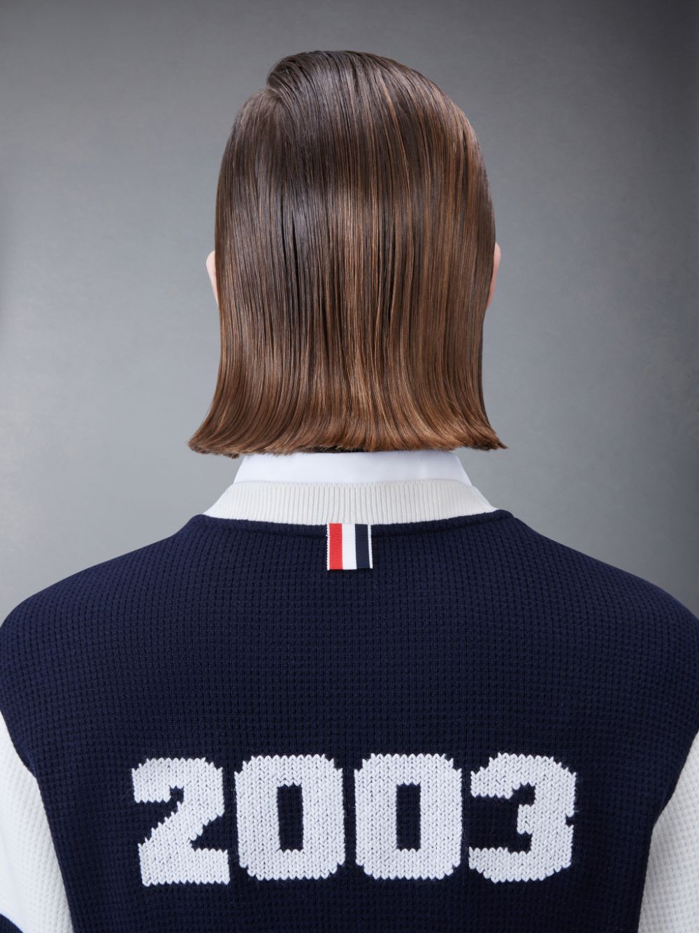 Moletons Thom Browne CASHMERE WAFFLE 2003 4-BAR Feminino Azuis | HZB26A79577