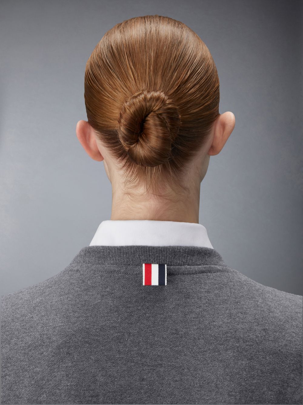Moletons Thom Browne Dark Classic Loop Back Engineered 4-Bar Crew Neck Feminino Cinzentas | BSD60N15031