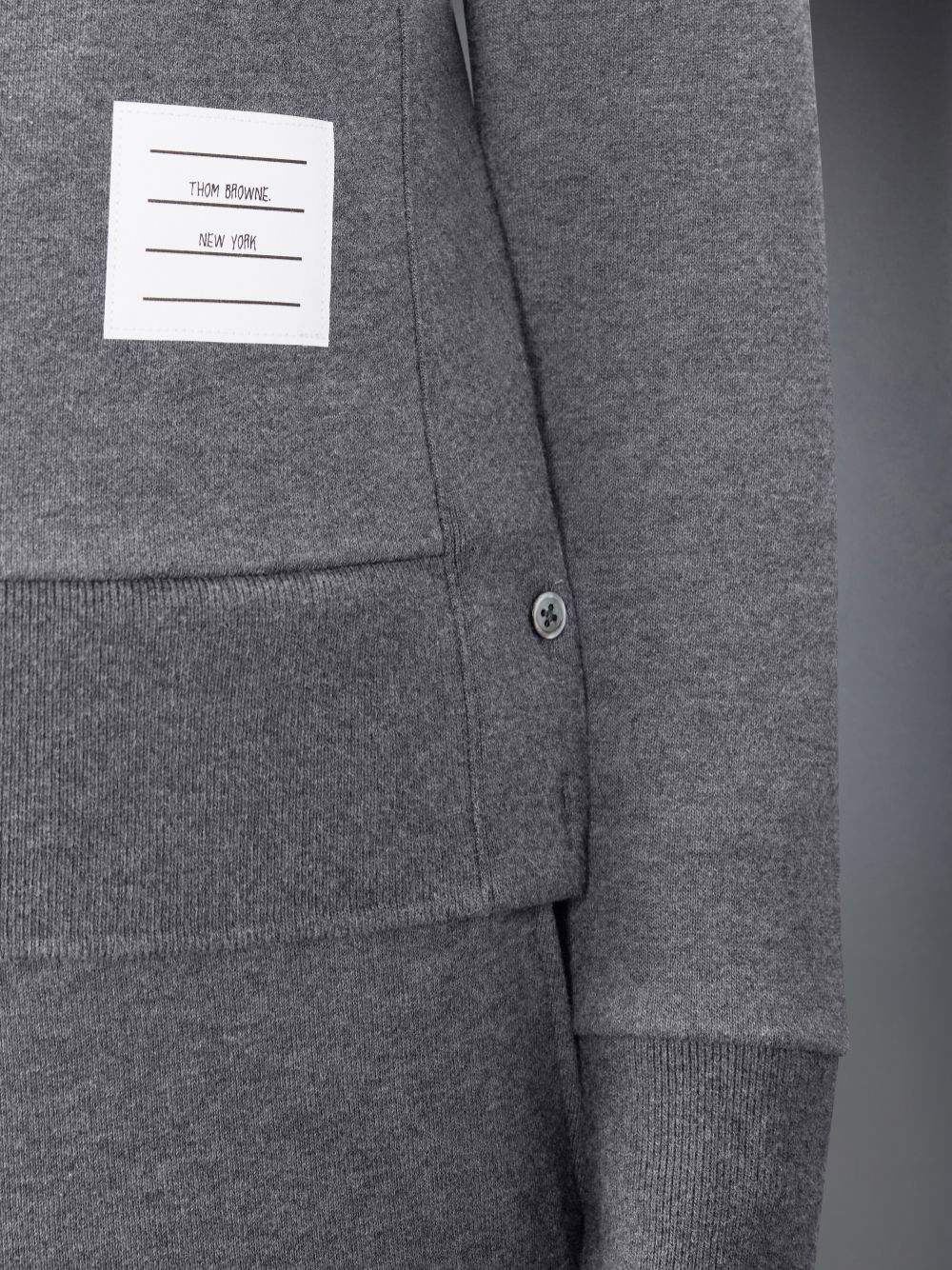 Moletons Thom Browne Dark Classic Loop Back Engineered 4-Bar Crew Neck Feminino Cinzentas | BSD60N15031