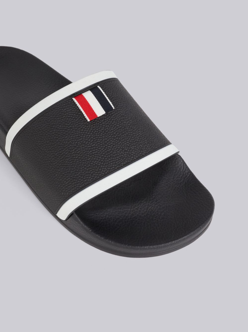 Mules Thom Browne Rubber Pool Masculino Pretas | NIK54K85556