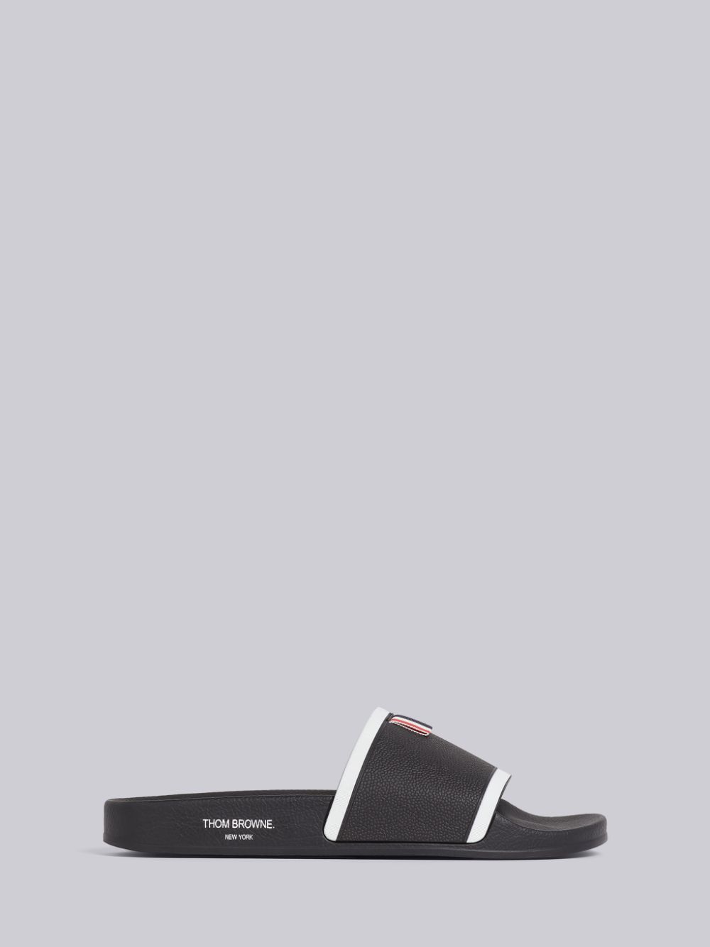 Mules Thom Browne Rubber Pool Masculino Pretas | NIK54K85556
