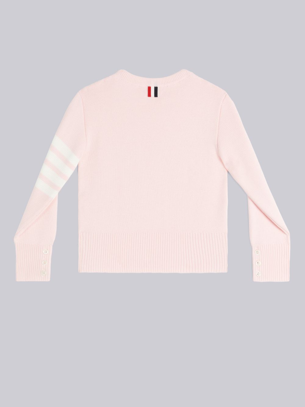 Pulôver Thom Browne Light Pink Milano Stitch Cotton 4-Bar Crew Neck Menino Rosa | GWB92G44829