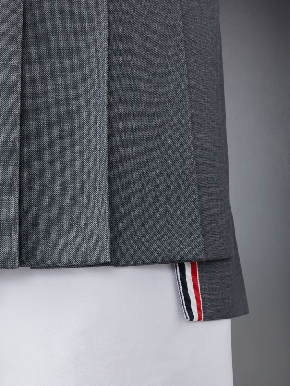 Saias Thom Browne Twill School Uniform 4-Bar Pleated Mini Feminino Cinzentas | CGA42P56828