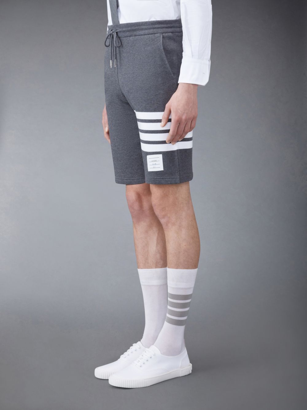 Shorts De Suor Thom Browne Classic Loopback 4-Bar Masculino Cinzentas | AAQ79F34793