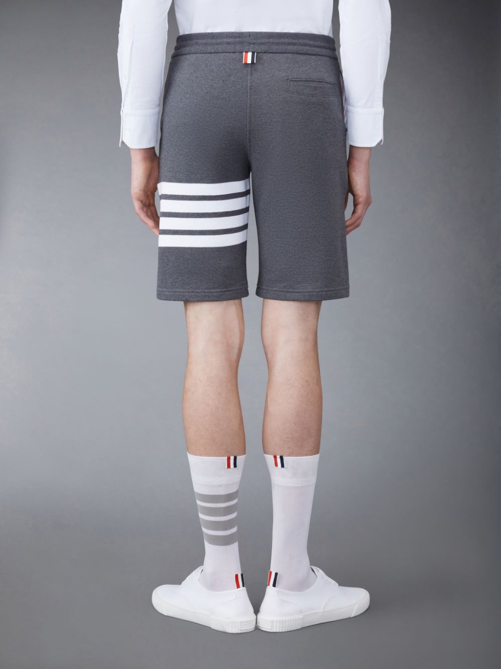 Shorts De Suor Thom Browne Classic Loopback 4-Bar Masculino Cinzentas | AAQ79F34793