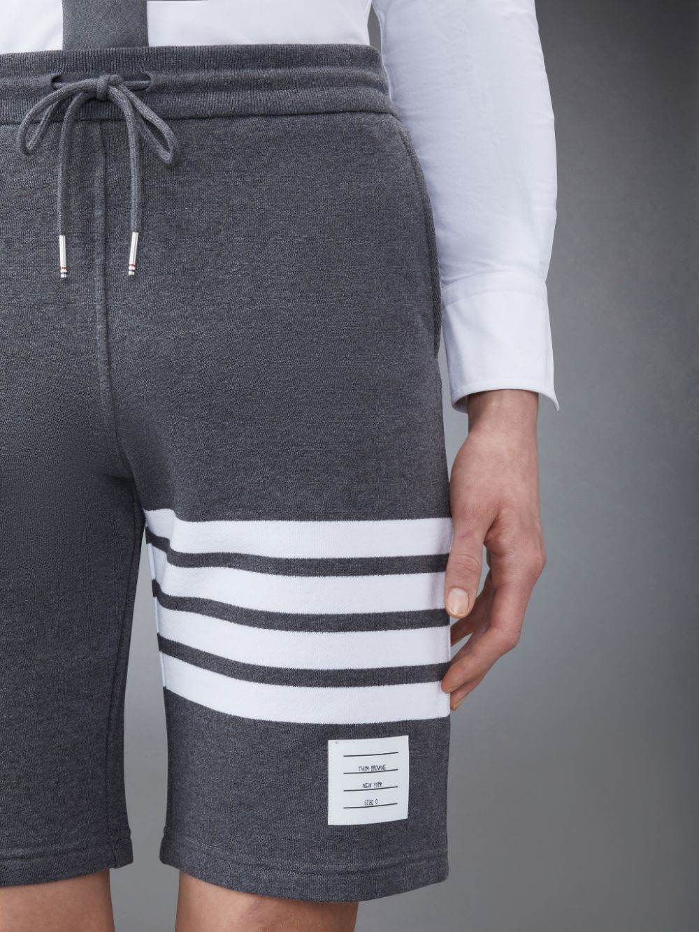 Shorts De Suor Thom Browne Classic Loopback 4-Bar Masculino Cinzentas | AAQ79F34793