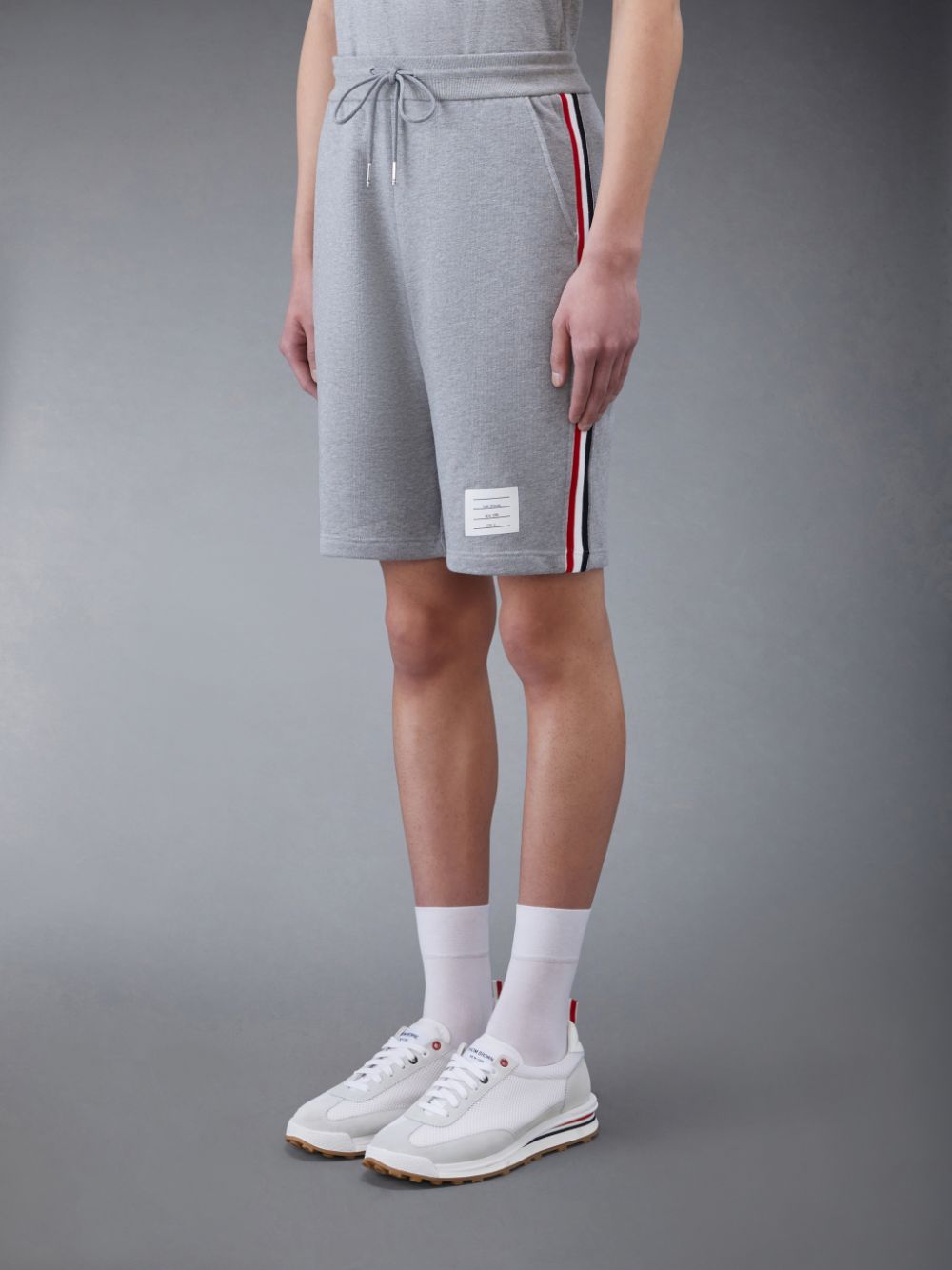 Shorts De Suor Thom Browne Classic Loopback Masculino Cinzentas | RTE64M71867