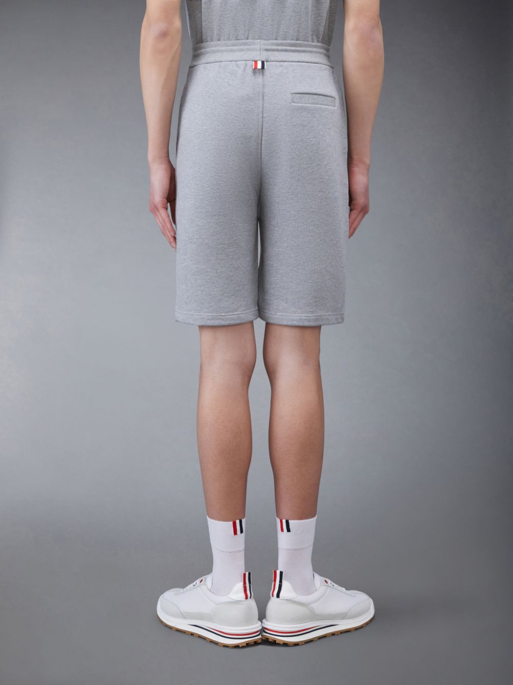 Shorts De Suor Thom Browne Classic Loopback Masculino Cinzentas | RTE64M71867