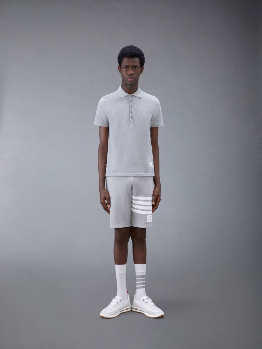 Shorts De Suor Thom Browne Classic Loopback 4-Bar Masculino Cinzentas | XFJ57F83233