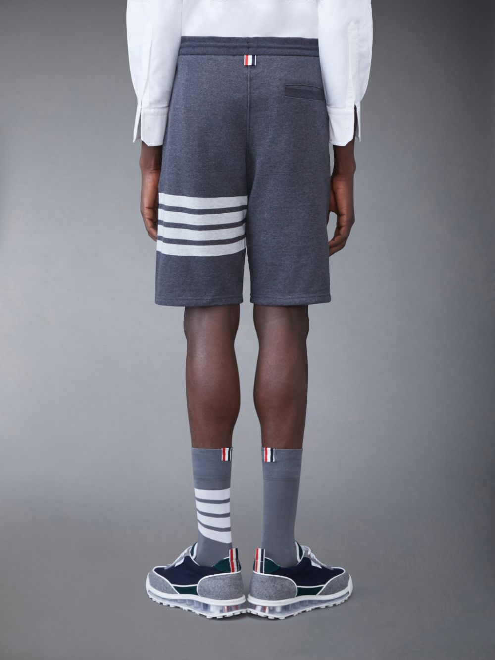Shorts De Suor Thom Browne Classic Loopback 4-Bar Masculino Cinzentas | ESN51D80028