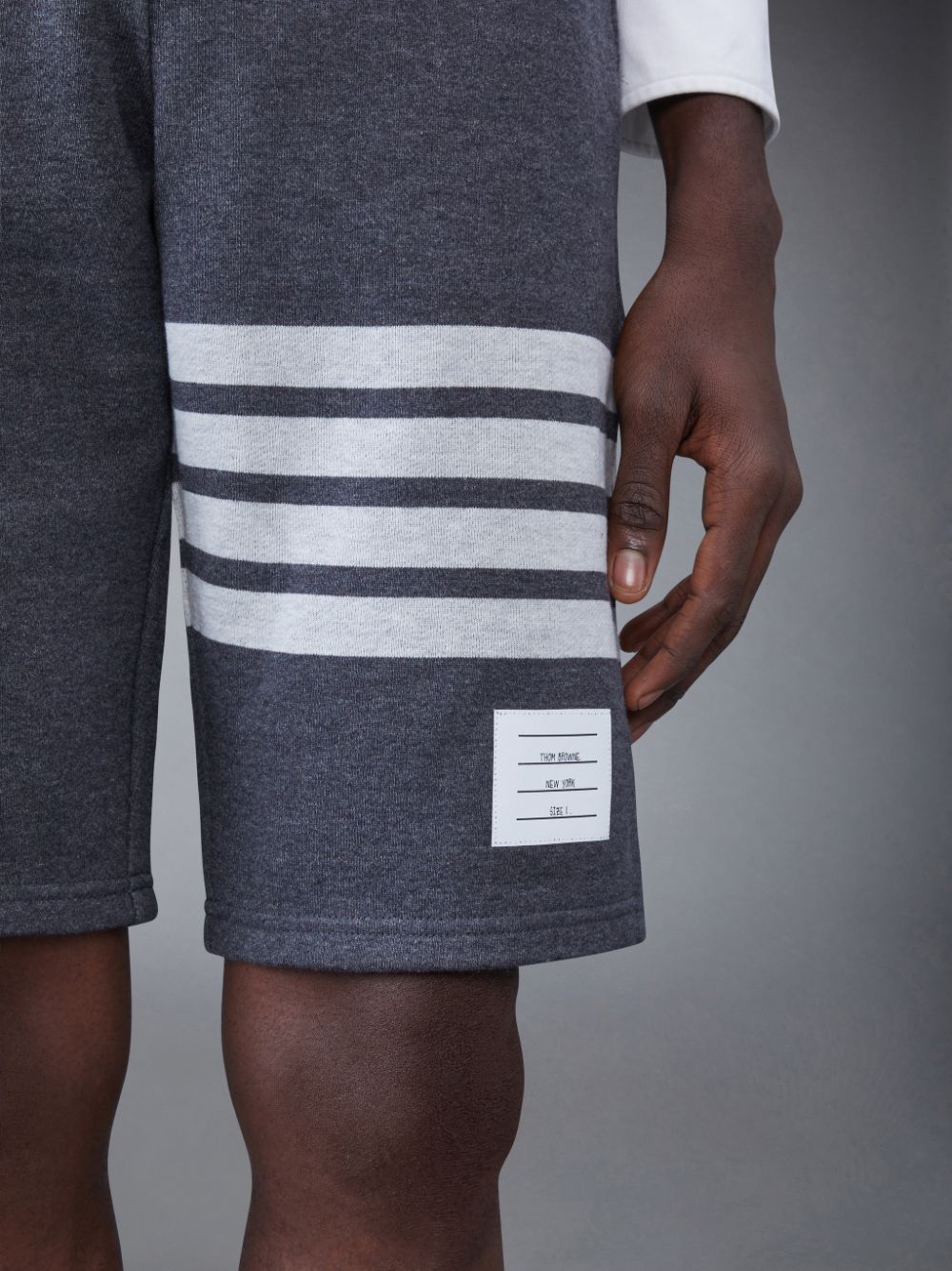 Shorts De Suor Thom Browne Classic Loopback 4-Bar Masculino Cinzentas | ESN51D80028