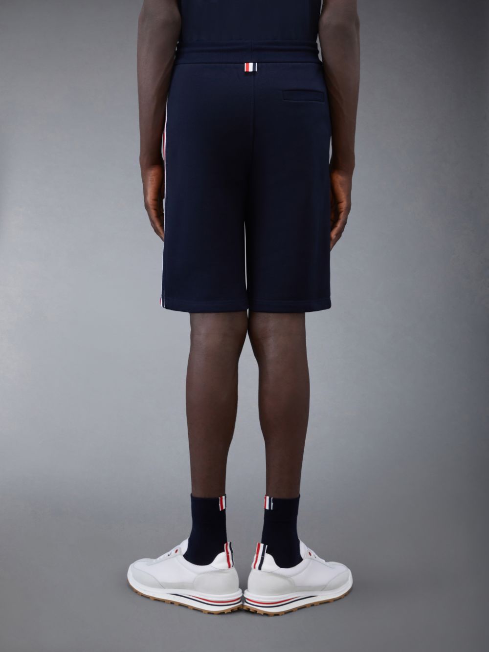 Shorts De Suor Thom Browne Classic Loopback Masculino Azuis | MXI43T01234