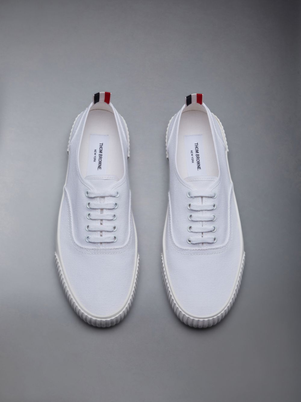 Tenis Thom Browne Canvas Heritage Masculino Branco | PEZ59T29441
