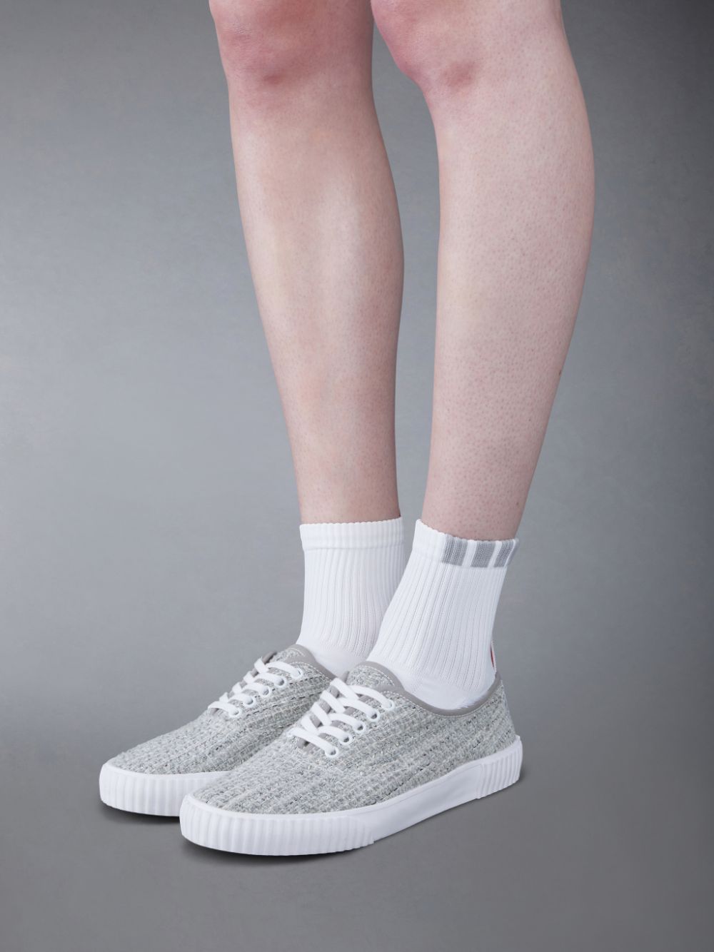 Tenis Thom Browne Tweed Heritage Feminino Cinzentas | PCN58J19107