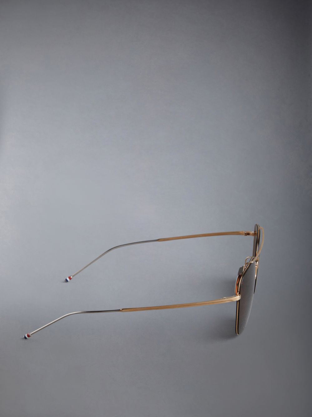 Óculos de Sol Thom Browne Titanium Aviator Feminino Douradas | OPQ92S17706
