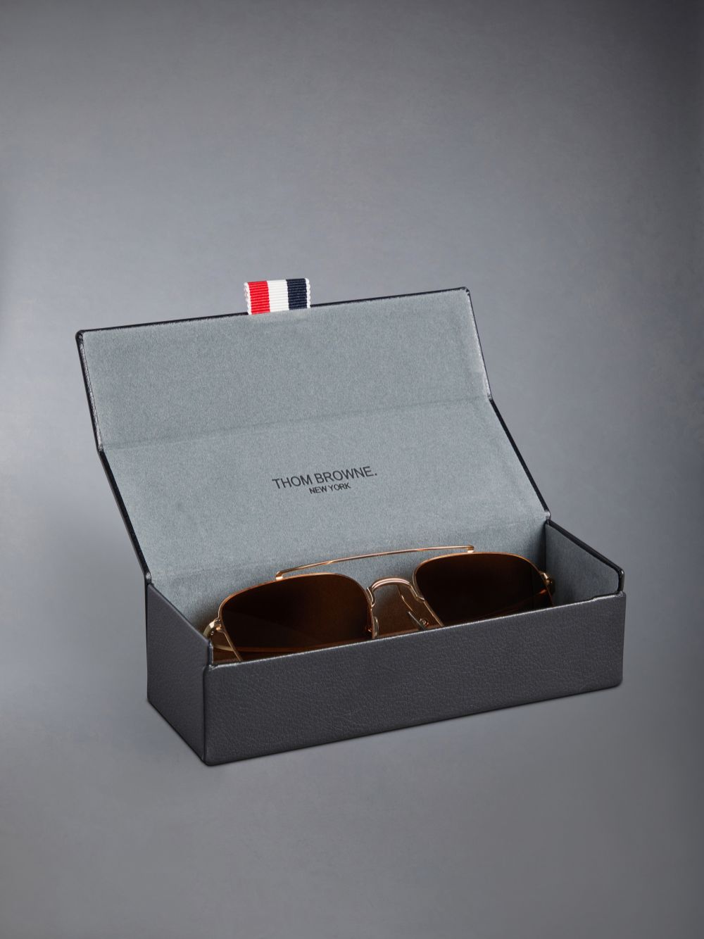 Óculos de Sol Thom Browne Titanium Aviator Feminino Douradas | OPQ92S17706