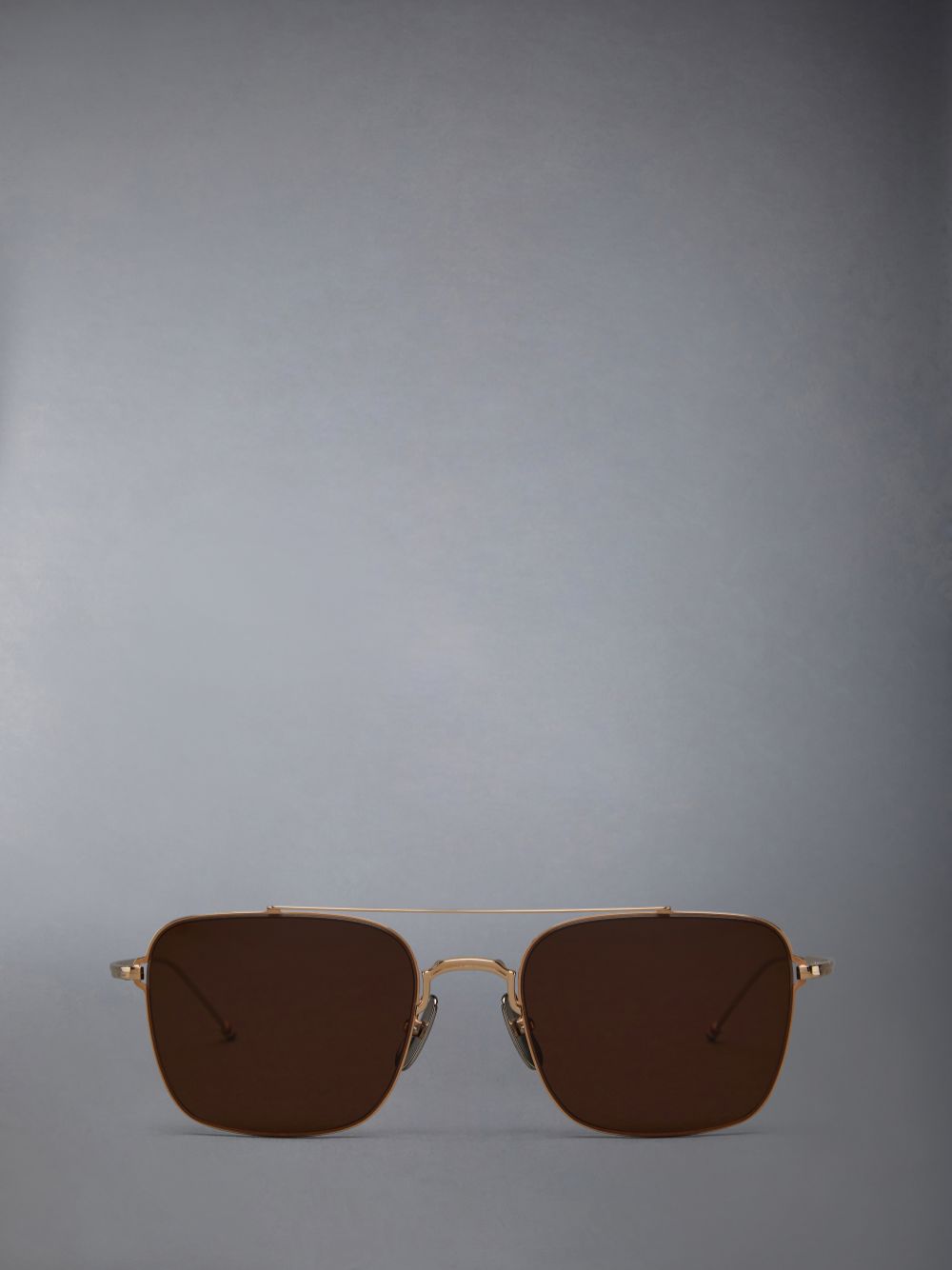 Óculos de Sol Thom Browne Titanium Aviator Feminino Douradas | OPQ92S17706