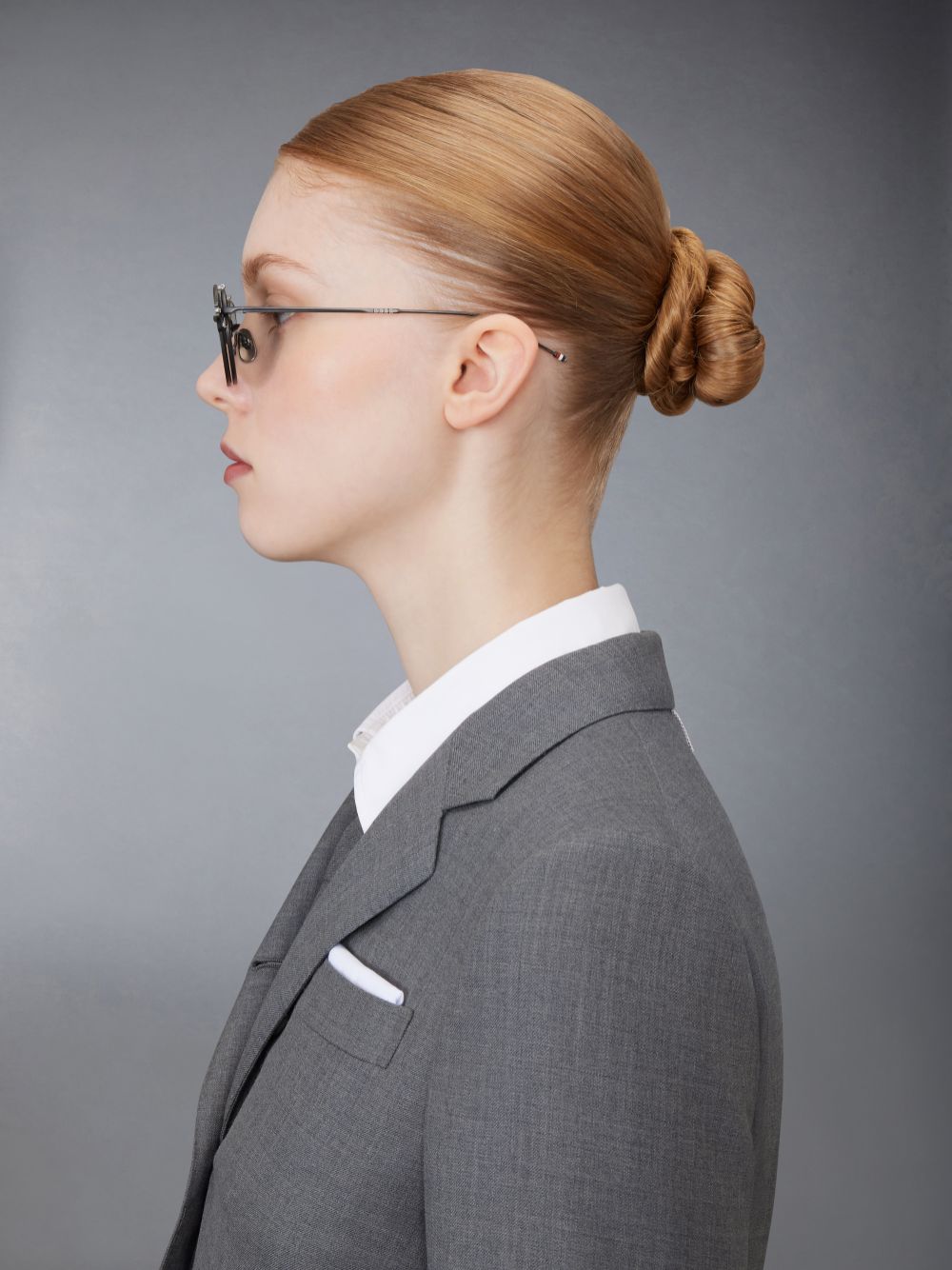 Óculos de Sol Thom Browne Titanium Round Clip On Feminino Pretas | DSD08I75794