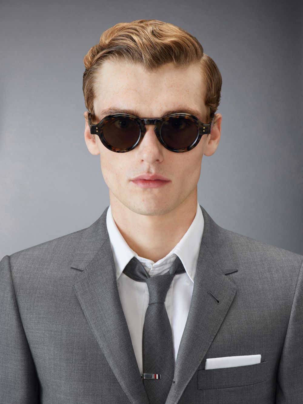 Óculos de Sol Thom Browne Tokyo Tortoise Acetate Round Feminino Marrom | JYQ36B96879