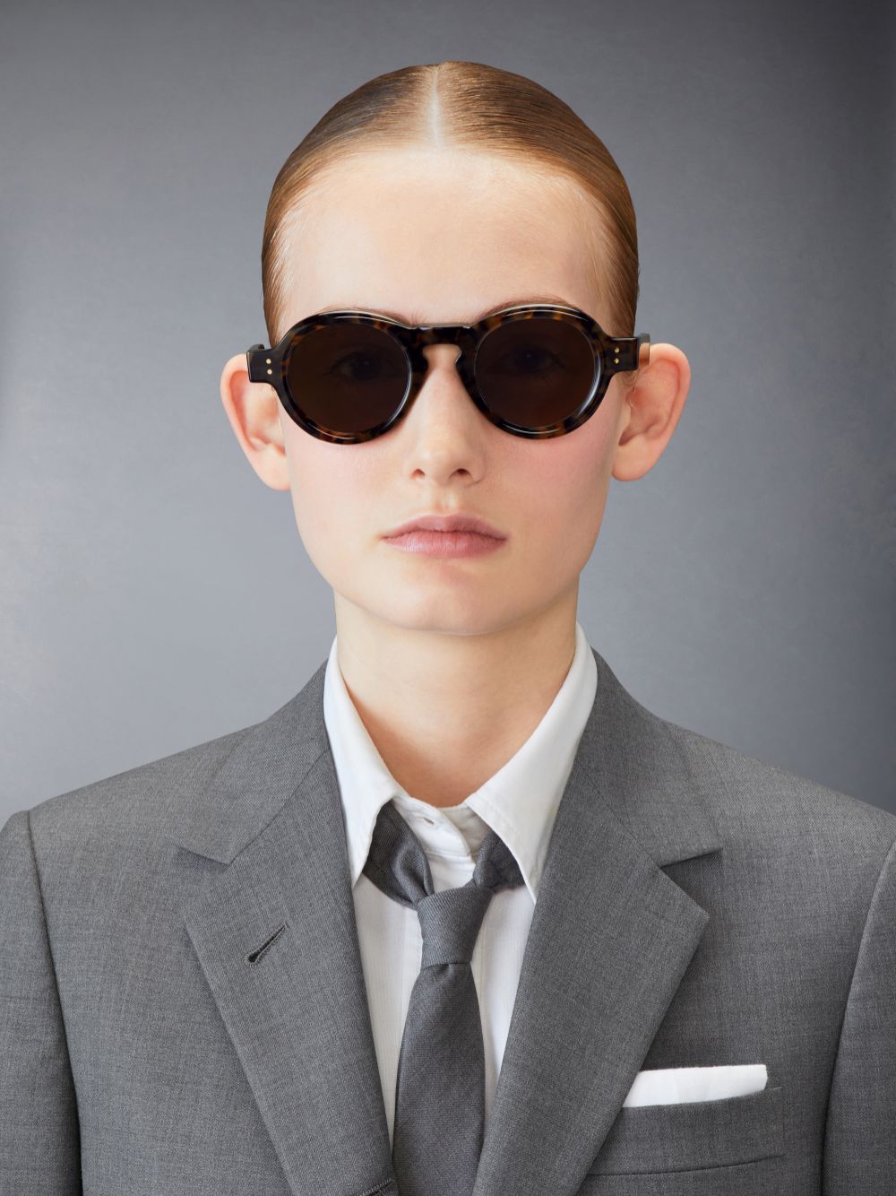 Óculos de Sol Thom Browne Tokyo Tortoise Acetate Round Feminino Marrom | JYQ36B96879